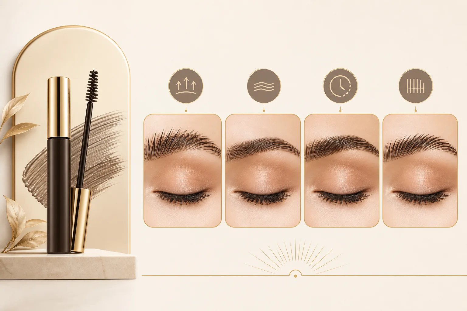 Eyebrow gel functions explained with lift, tame, set, and separate