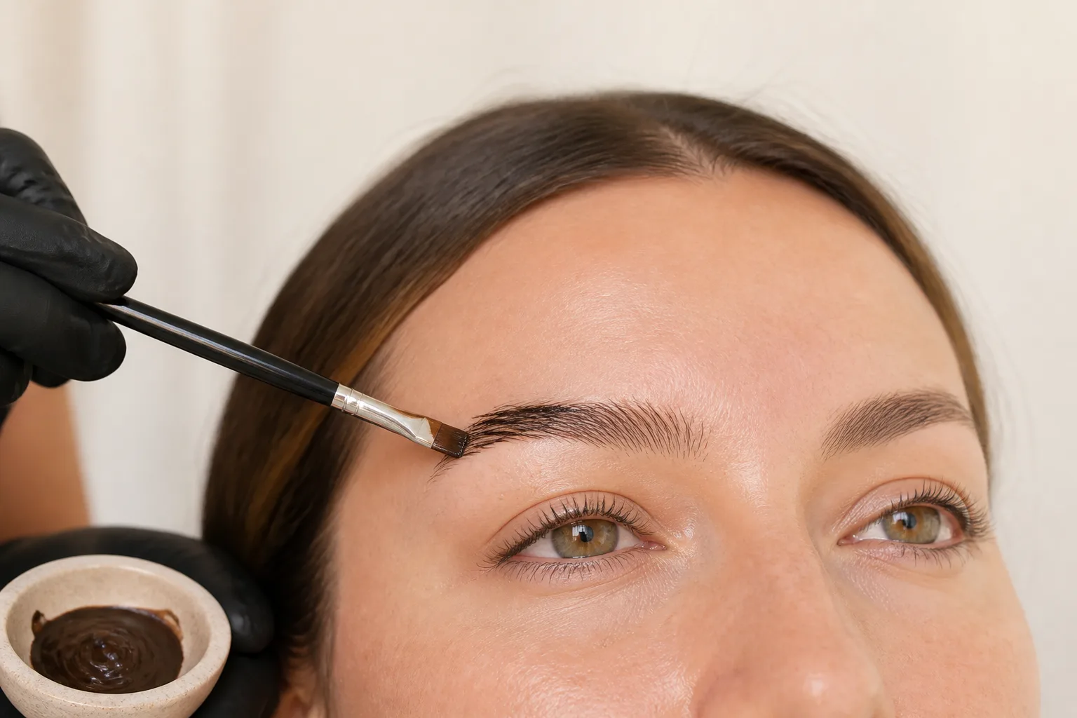 Eyebrow tinting guide